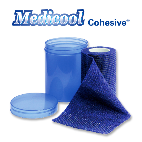 [메디쿨 코헤시브] Medicool Cohesive 압박용밴드 의료기기 8cm*4.5m 케이스 포함